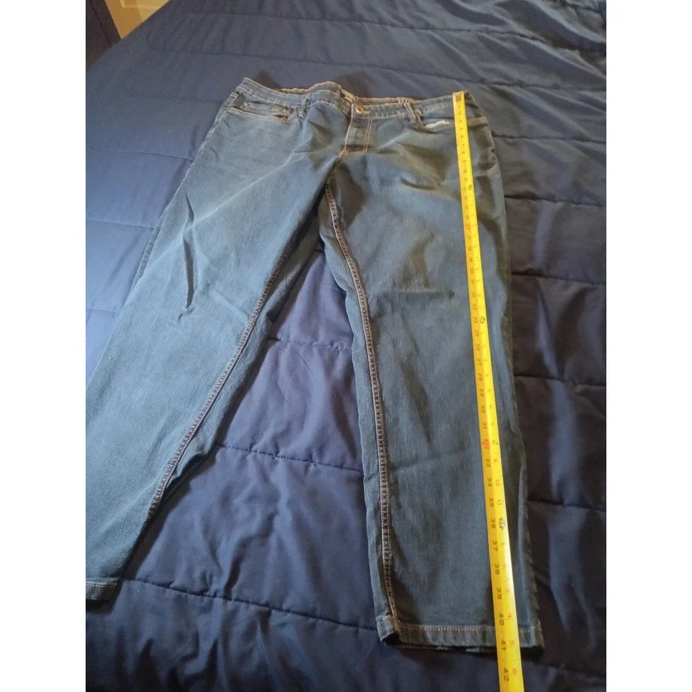 Chaps Men's‎ Slim Straight Fit Jeans Size 44x32 Dark Wash Denim